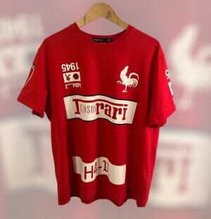 Hudson Outerwear Ferrari-Inspired Graphic Streetwear T-Shirt
